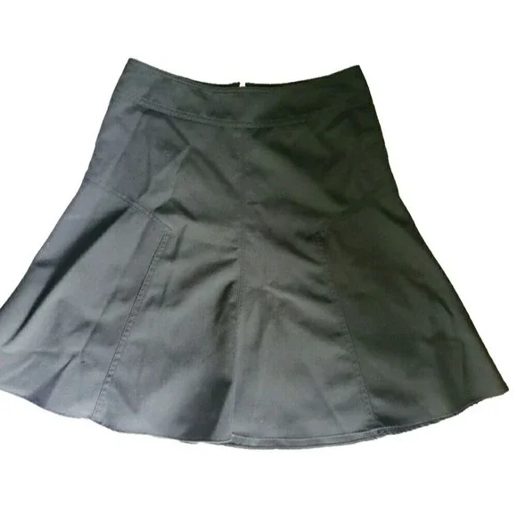 Express Design Studio Black A Line Circle Skirt Zip Back Women's Size 6 Y2K 90s - Picture 10 of 12